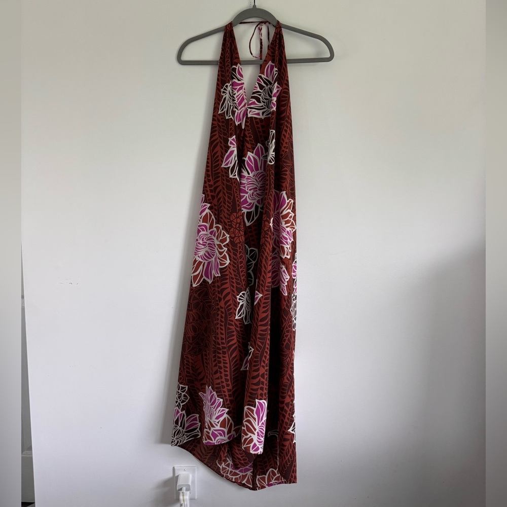 NWT one size manuhealii Lani halter dress in Sienna